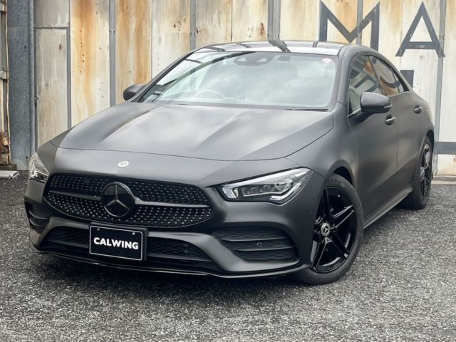 ベンツ CLA200d フルラッピング 各所ブラックアウトカスタム