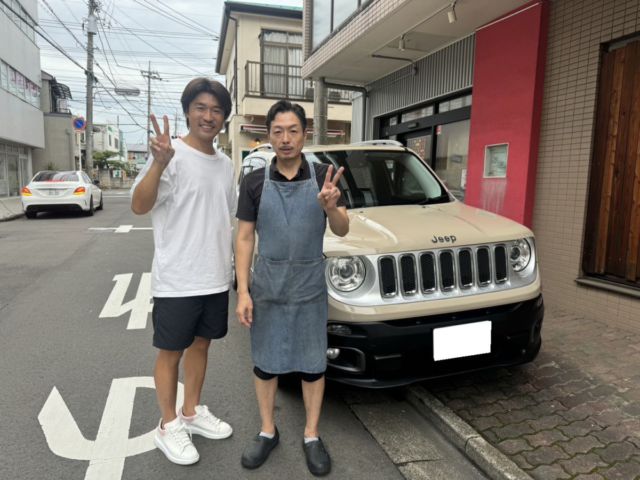 埼玉県のS社長に ジープ レネゲード をご納車させていただきました！